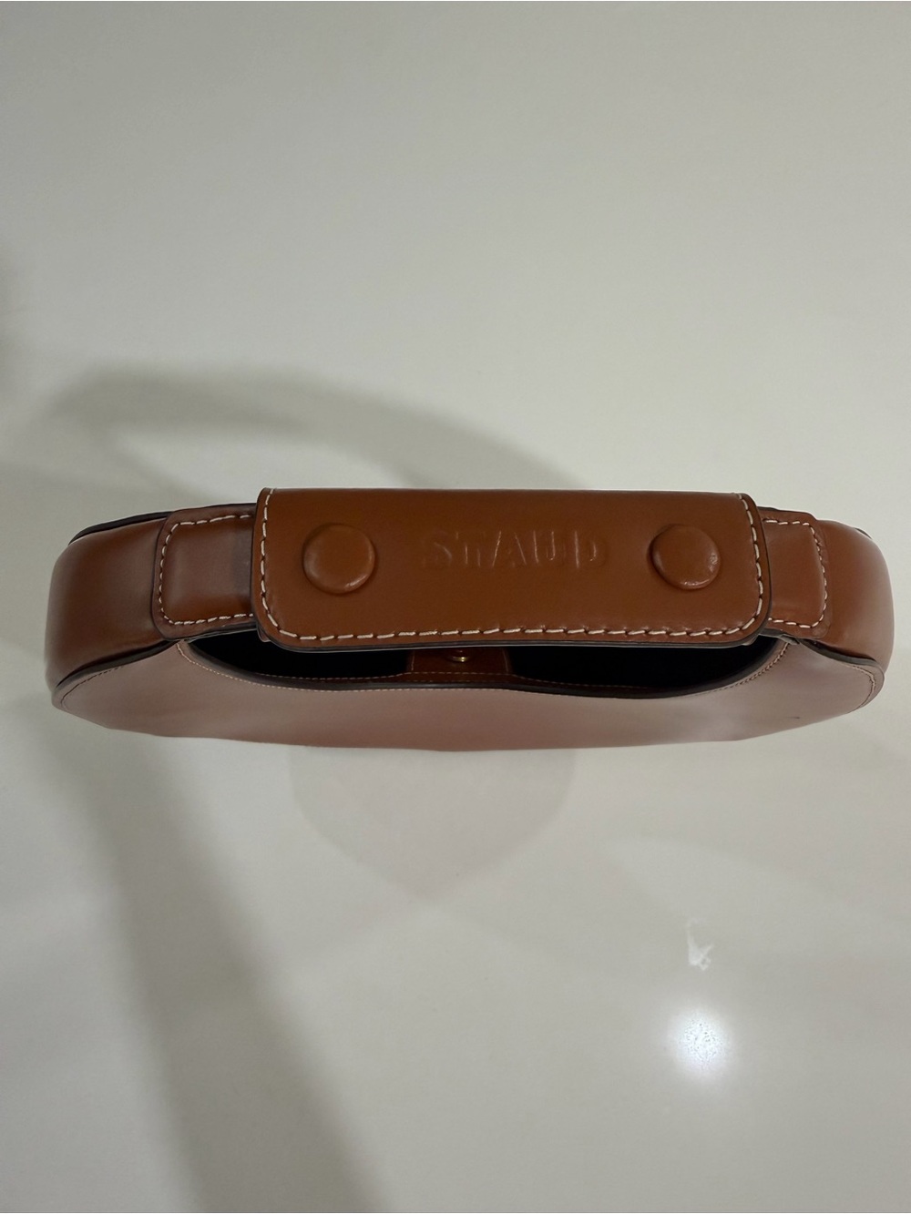 STAUD Crescent Shoulder Bag in Brown - Picture 2 of 4